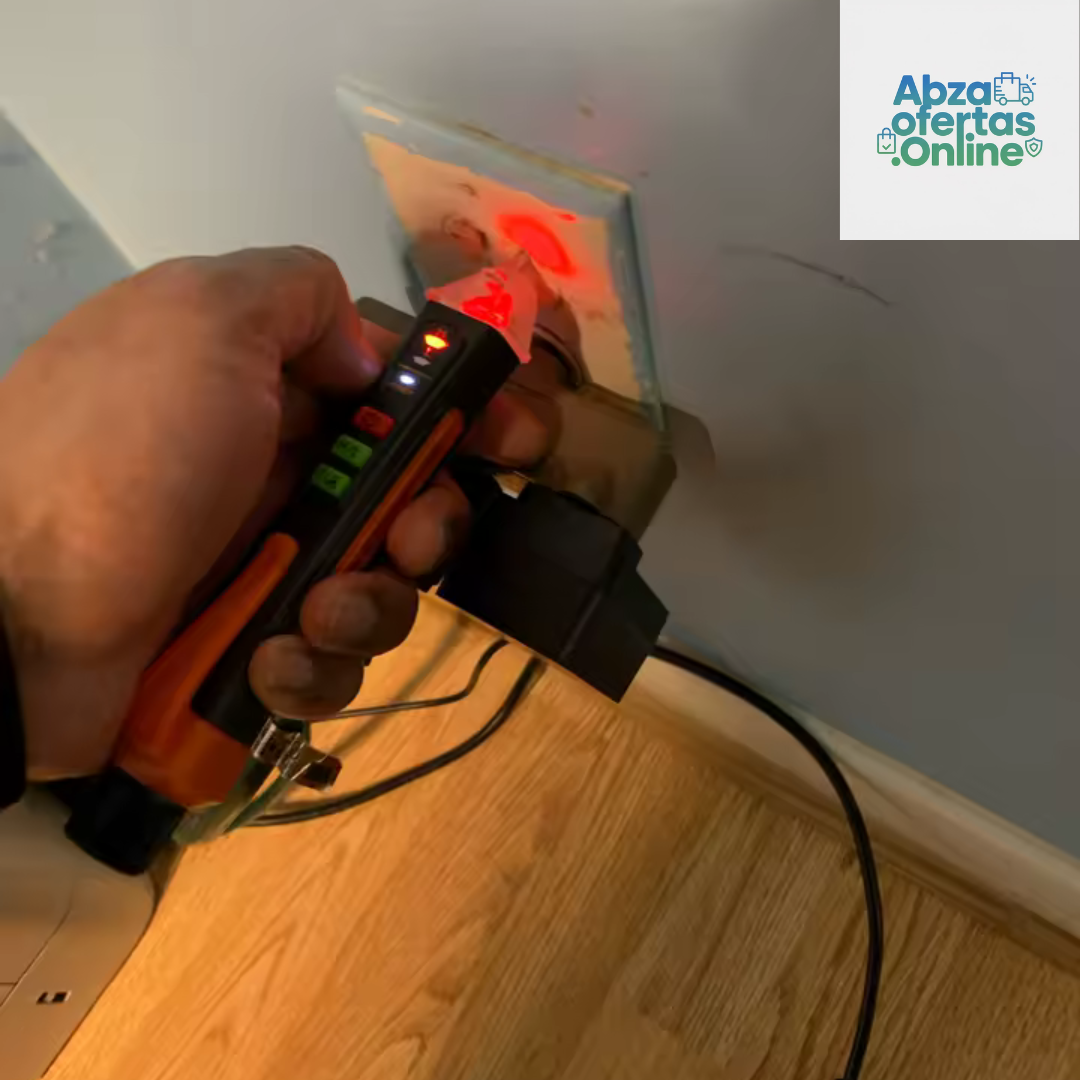MUFASHA Detector de Voltaje Sin Contacto 12V-1000V con linterna LED y alarma sonora